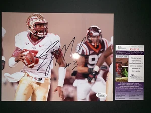 EJ MANUEL FLORIDA STATE SEMINOLES SIGNED 8X10 PHOTO JSA COA K62138 - Picture 1 of 1