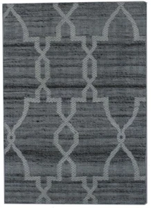 Cream Geometric Trellis 2X3 Modern Wool Hand Tufted Oriental Area Rug Carpet - Picture 1 of 13