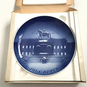 Bing & Grondahl Porcelain Blue White Plate Jubilee Edition Danish - Picture 1 of 6