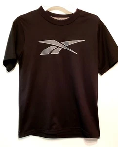 boys Reebok shirt Black size S 8-10 - Picture 1 of 3