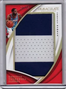 2017-18 Immaculate Sindarius Thornwell Jumbo Rookie Patch Clippers 24/75 Jersey  - Picture 1 of 1