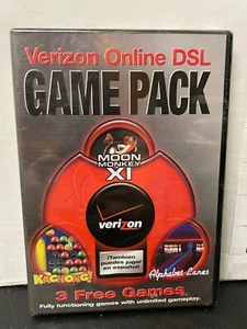 New Verizon Online DSL Game Pack CD - Moon Monkey XI - Kachong! - Alphabet Lanes - Bild 1 von 6