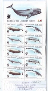 WHALES OF THE SOUTHERN OCEAN PRESTIGE BOOKLET COMPLETE MNH XF - Picture 1 of 3