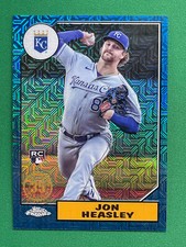 2022 Topps Baseball - SERIES 2 - Jon Heasley RC - 1987 MOJO BLUE #'d 103/150