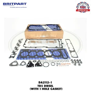 LAND ROVER HEAD GASKET SET WITH 1 HOLE DISCOVERY 2 DEFE TD5 2.5L DA2112 BRITPART - Picture 1 of 1