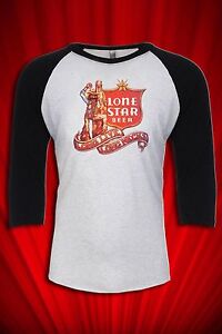 Lone Star Vintage Beer Jersey T-SHIRT FREE SHIP USA Country Music