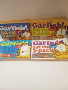 Menge 4 Garfield "Fette Katze" 3er Pack Taschenbücher, kostenloser Versand - Bild 1 von 7