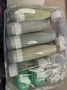 Juego de botellas de viaje Wit & Work para artículos de tocador kit de contenedores de viaje a prueba de fugas 16 - Imagen 1 de 6