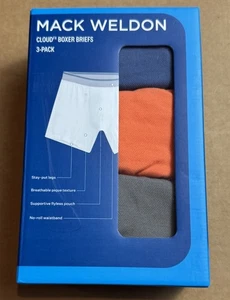Mack Weldon LARGE 6” Cloud FX Boxer Brief 3-PACK WILD RAPIDS MULTICOLOR - Picture 1 of 8