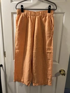Large Orange Linen Pant - Picture 1 of 4