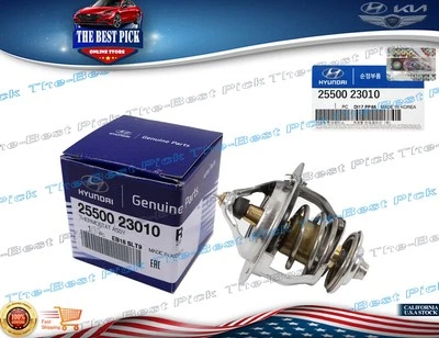 ⭐GENUINE⭐ THERMOSTAT HYUNDAI ACCENT SONATA SANTA FE TUCSON KIA OPTIMA 2550023010 - Image 1 of 4