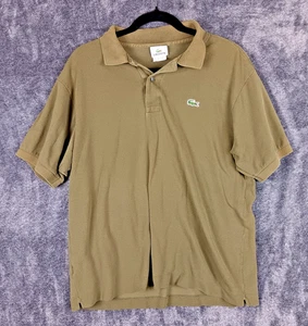 Lacoste Polo Shirt Men's Size 6 Large Olive Green Crocodile - Picture 1 of 8