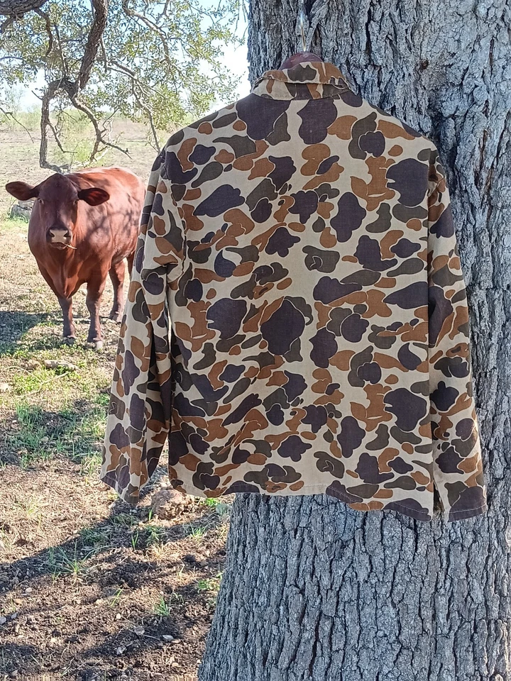 Conjunto Ranger de Colección Años 70 L Raro Campamento Pato Nube Camuflaje Chaqueta de Caza y Pantalones a Juego Foto 1 de 4