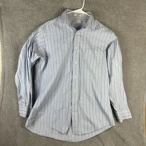 Faconnable Hemd Herren 16,5 Gestreift Button Down Langarm Made in USA Baumwolle - Bild 1 von 9