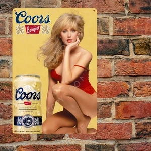 Coors Bankett Rodeo Bier Blechschild The Legend Since 1873 Vintage Stil Bar Dekor - Bild 1 von 2