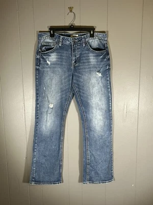 Pantalones de mezclilla remachados antiguos para hombre 34x32 Foto 1 de 3