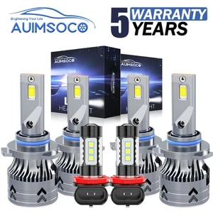 For Honda Odyssey 2005-2010 LED Headlight KIT High Low Beam + Fog Lamp Bulbs - Picture 1 of 12