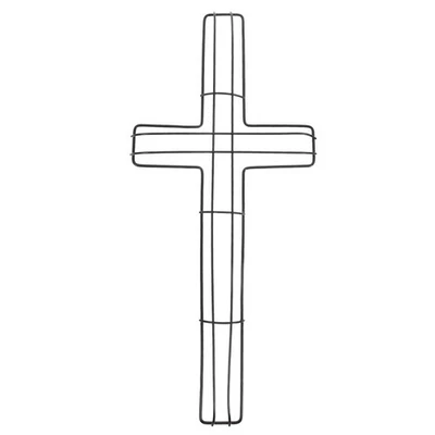  Wreath Wire Frame Making Supplies Floral Hoop Cross Forms Crafts - image 1 of 4