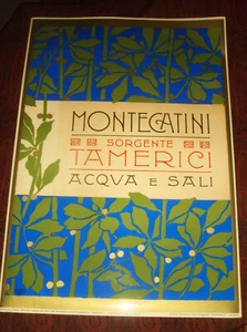 Rare MONTECATINI TERME Tuscany Italy Spa by Chiattone 1903 ART NOUVEAU POSTER - Picture 1 of 11
