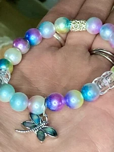 Magical Dragonfly Beaded Bracelet  - Picture 1 of 5