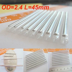 100PCS Dia 2.4 Fiber Optic Fusion Splice Protection Sleeves 45mm Clear - Picture 1 of 8