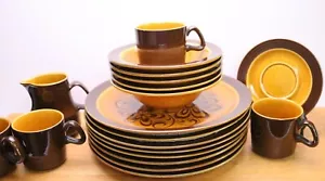 Raro Andre Ponche Decostone Oro Radura Homer Laughlin Marrone Floreale MCM a scelta - Foto 1 di 19