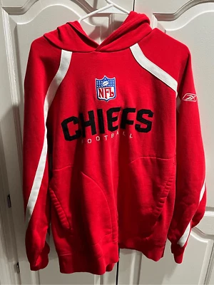 Reebok Kansas City Chiefs Authentic Sideline Hoodie Men’s L Red NFL Sweatshirt - Image 1 of 4