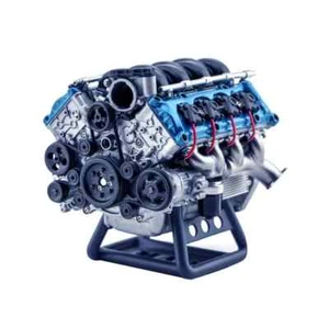 MAD RC V8 Engine Model Kit Unpainted & Customizable for AX90104 SCX10Ⅱ Capra VS4 - Picture 1 of 6