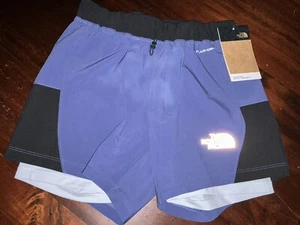 LADIES THE NORTH FACE FLASH DRY 2 IN 1 SHORTS XS UK 6 REAR STITCHING SEAM FAULT - Picture 1 of 8