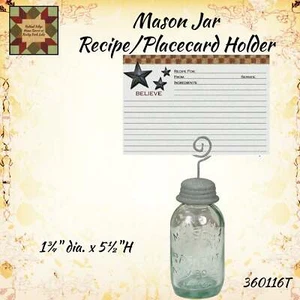 Mason Jar Recipe/Place Card Holder - Picture 1 of 2