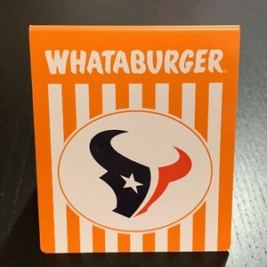 Tienda de mesa coleccionable Whataburger Houston Texans LOGO NFL edición limitada-A5 - Imagen 1 de 7