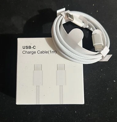 Original USB-C Fast Charger Cable For iPhone 15 16 Pro Max XS XR Type-C Cord 3Ft - Image 1 of 4