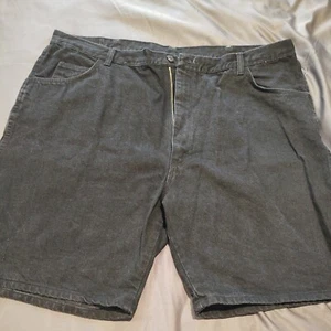 Mens  Wrangler Denim Jean Shorts Sz 44 Black Gray Wash - Picture 1 of 7