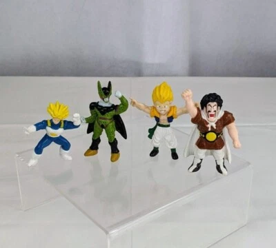 4 1989 Dragon Ball Z 迷你玩偶 SSJ Trunks SSJ Gotenks Cell Satan DBZ 玩具 — 第 1/4 张图片