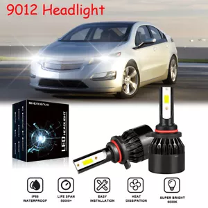 For Chevrolet Volt 2011-2015 6000K 2X 9012 LED Headlight Bulbs High/Low Beam Set - Picture 1 of 9