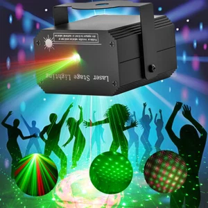DJ Stage Lighting LED R&G Laser Projector Pattern Party KTV Disco Lights Xmas - Picture 1 of 11