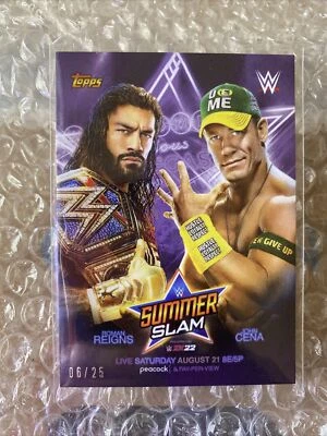 2021 topps on demand summer of cena summer slam Purple 06/25 - Image 1 of 2