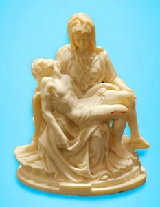 STATUINA, la pietà' DEL BERNINI " in resina marmorea, firmata SANTINI - Imagen 1 de 10