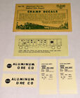 CHAMP HO DECALS-ALUMINUM ORE CO. RIBBED SIDE HOPPER-SILVER w/BLK LETTERS- #HC-78
