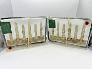 VTG clip on icicle ornaments Italian Blown glass Hand painted 2 sets of 6 - Picture 1 of 5