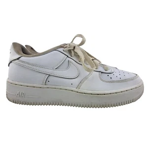 Nike Air Force 1 White Shoe Sneaker Big Kids Boy Youth Size 6Y - Picture 1 of 10