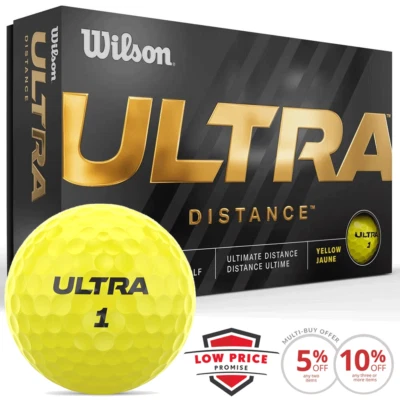 WILSON 2023 ULTRA GOLFBÄLLE / GELB 15 BALL PACK / MULTIBUY RABATTANGEBOTE