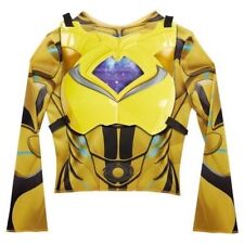 Power Rangers Kids Girls Deluxe Dress up Yellow Ranger Costume Size 4 - 7x