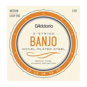 D'Addario EJ61 5-saitige Banjo-Saiten, Nickel, Medium 10-23 - Bild 1 von 4