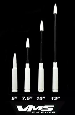 Antena Bala Telescópica Blanca para Camionetas Ford Todos los Años F150 F250 F350 F450 Foto 1 de 4