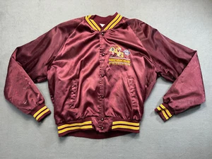 Vintage Chalk Line NFL Redskins Superbowl XXII Red Bomber Jacket size 2XL - Picture 1 of 24