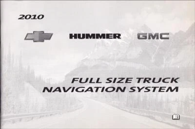 2010 GMC Chevrolet Camion E SUV Navigation Sistema Owners Manuale Utente Libro - Immagine 1 di 2