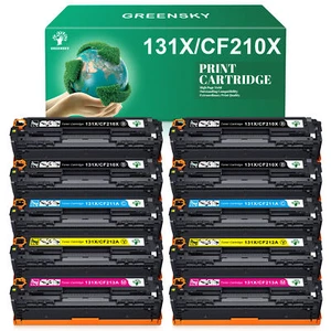 10x CF210A 131A Toner Compatible with HP Laserjet Pro 200 Color MFP M276nw M276n - Picture 1 of 5