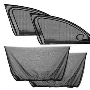 4X Universal Car Side Window Sunshade Sun Shade Covers Visor Mesh Screen Shield - Picture 1 of 12
