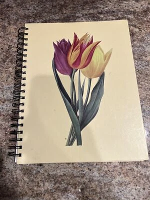 Журнал Wire-o - тюльпаны/желтый - спиральный переплет фирменный жесткий чехол Piccadilly - Изображение 1 из 4